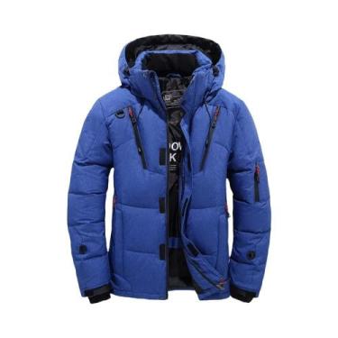 Imagem de Jaqueta De Inverno Masculina Leve E Quente Com Gola Destacável, Casual