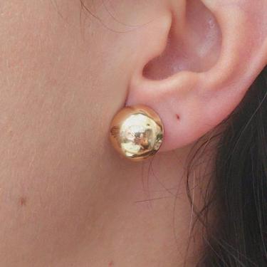 Imagem de Brinco Pressão Bola Folheado A Ouro - FAMA FOLHEADOS