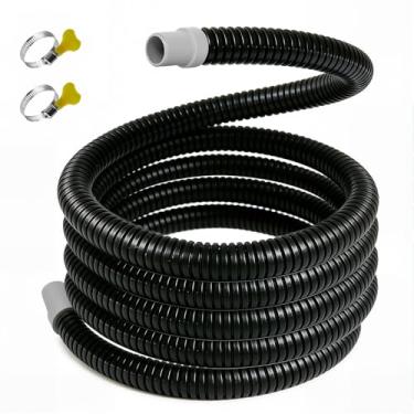 Imagem de LWPLWA Mangueira com nervuras de 2,5 m para filtro Fluval Canister 106 107 206 207 304 305 306 307 404 405 406 407, A20015 16,5 mm, mangueira de filtro de tanque de aquário