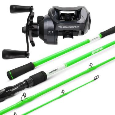 Imagem de Vara Pesqueiro Htperion 60lb Carretilha Cordova BG Kit Pesca Lado:Dire