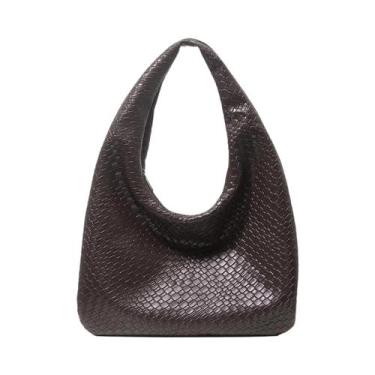 Imagem de Bolsa De Ombro Vintage De Grande Capacidade Em material sintético Para