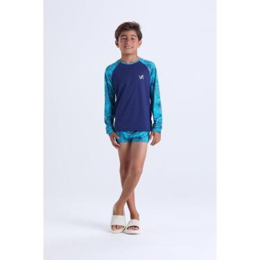 Imagem de Conjunto Moda Praia Masculino Infantil Folhagens-Masculino