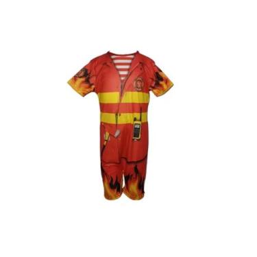 Imagem de Fantasia Roupa Infantil Bombeiro - Bililika, Multicolorido, M