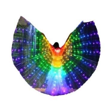 Imagem de Asas De Borboleta LED Luminosas Para Halloween, Acessório De Dança Do 