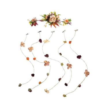 Imagem de Coroa De Flores Romântica Para Casamento, Guirlanda De Videira, Tiara 