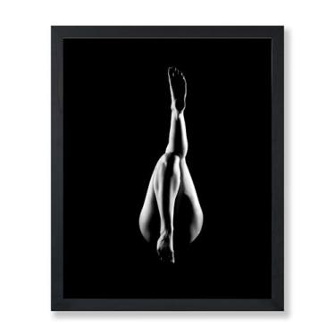 Imagem de Poster Master Pôster de perna feminina - Impressão feminina - Arte fotográfica - Arte de nudez - Arte feminina - Arte em preto e branco - Arte minimalista - Arte moderna - Ótima decoração de quarto ou