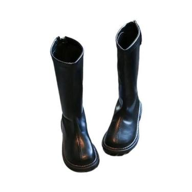 Imagem de Botas Altas De Couro Para Meninas, Estilo Japonês, Moda Princesa, Anti