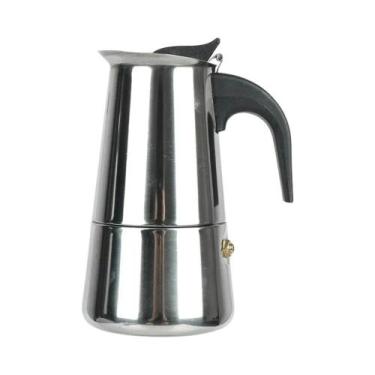 Imagem de Cafeteira Moka De Aço Inoxidável 2/4/6 Xícaras, Cafeteira Italiana Par