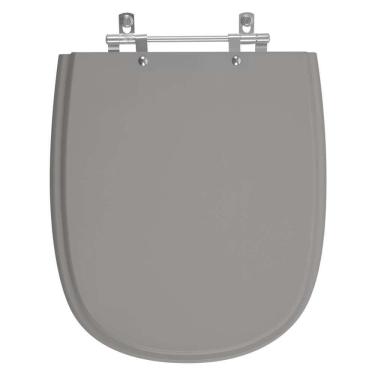 Imagem de Assento Sanitário Laqueado Donna Cinza Escuro Para Vaso Santamarina