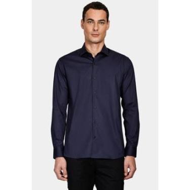 Imagem de Camisa Aramis Aramis Manga Longa Slim Stretch Liso Marinho-Masculino