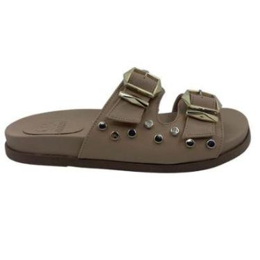 Imagem de Tamanco Papete com Fivela Jamar Bege 293449 - Nude 38-Feminino