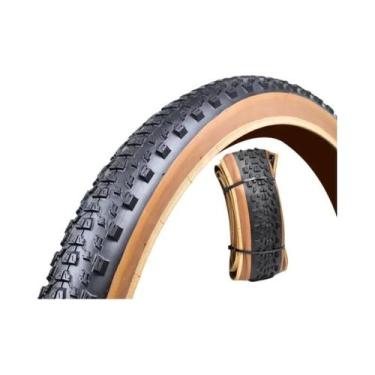 Imagem de Pneu De Bicicleta MTB Gravel Dobrável Preto/Amarelo 60TPI 26 27.5 29 P