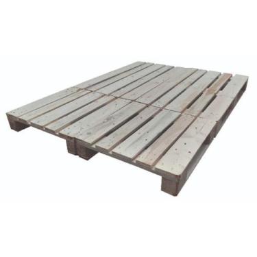 Imagem de Cama Pallet Casal 188x144x15 Cm Fabricada em Madeira Reaproveitada - P