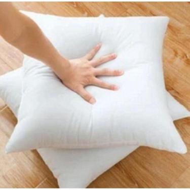 Imagem de  KIT 2 Recheio Refil De Almofada Silicone Decoração Macia Lavável 45x4