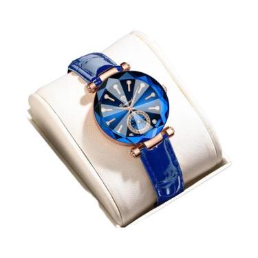 Imagem de Relógio Feminino Elegante, À Prova D'água, Luminoso, De Luxo, Com Desi