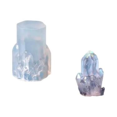 Imagem de Molde de resina epóxi de cristal DIY, molde de silicone de pedra de cl