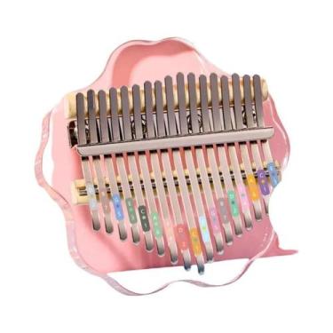 Imagem de Piano De Dedo Hluru Kalimba De Cristal Acrílico Com 17 21 Teclas Para 