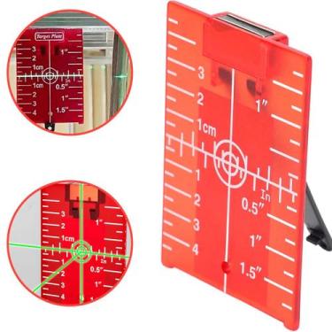 Imagem de Placa Alvo Nivel Laser Leiser Magnética Ímã Nivelamento Teto Parede Dr