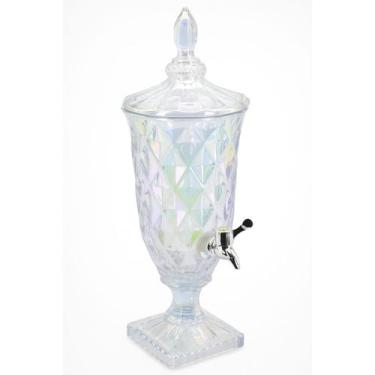 Imagem de Suqueira De Vidro 2l Diamond Em Casa Tem Glass Com Torneira Cor:Fumê, 