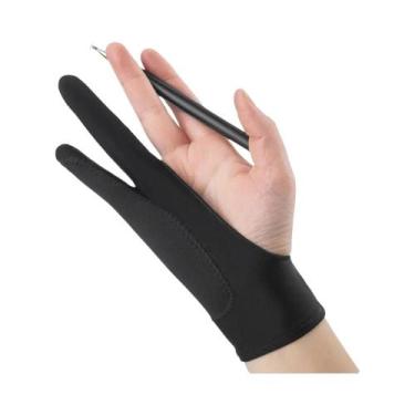 Imagem de Luvas De Desenho Com Dois Dedos, Rejeição De Palma, Anti-incrustação P
