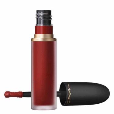 Imagem de Batom Líquido MAC 2 em 1 Lip + Cheek Mousse Powder Kiss, Devoted to Ch