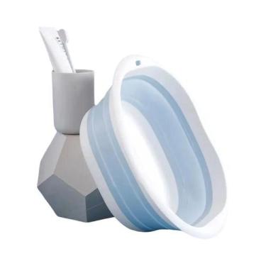 Imagem de Bacia Dobrável Portátil Para Lavar Roupa E Banho Para Adultos E Bebês,