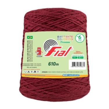Imagem de Barbante Fial Nº6 Premium 610 Metros, 83 Bordô