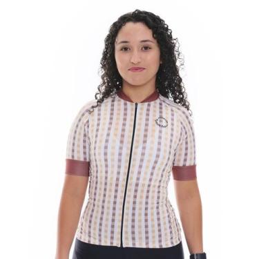 Imagem de Camisa Ciclismo Feminina Sport Marcio May Holly, GG, Marrom