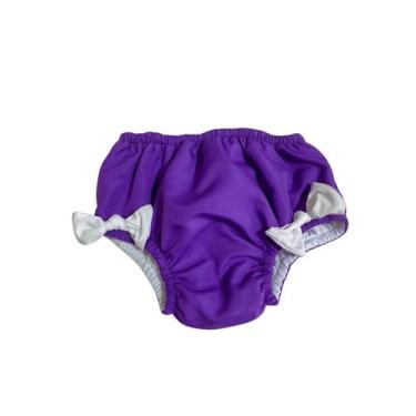 Imagem de Biquini Fralda de banho e piscina reutilizável Roxa - Meutibum, 12 a 1