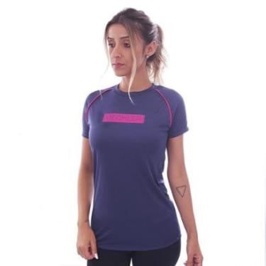 Imagem de Camiseta Feminina Raglan Proteção UV 50 Academia Verão Adulto Esporte Mechler-Feminino