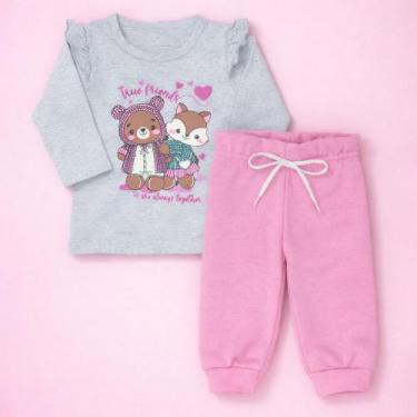 Imagem de Conjunto Bebê Menina Inverno Babadinhos Delicado Cor:rosaTamanho:P - F