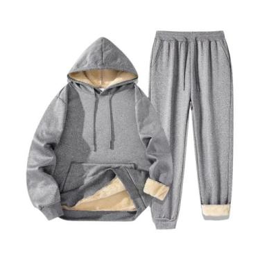 Imagem de Conjunto De Moletom Masculino De Inverno Com Capuz E Calça Jogger, Que
