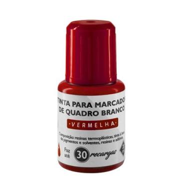Imagem de Tinta para marcador quadro branco   20ml   vermelho   tr6003 - BRW