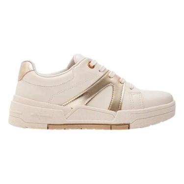 Imagem de Tênis ramarim feminino 2589202, Creme, Dourado, 36