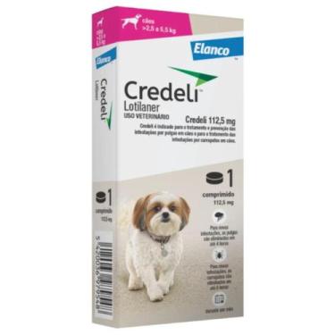 Imagem de Antipulga Credeli Elanco Cães De 2,5 á 5,5Kg - 112,5mg