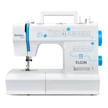 Imagem de Máquina De Costura Genius Plus Jx-4035 Elgin Cor Branco, 110V