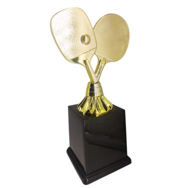 Imagem de Troféu Vitória 600021 Tênis de Mesa 20cm Dourado para Premiação Esportiva Masculina