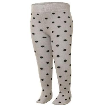 Imagem de Meia Calça Bebê Infantil 01 a 02 Anos Ref. M1560 - Cia da Meia, Cinza 