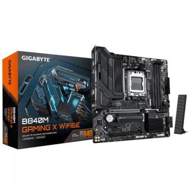 Imagem de Placa Mãe Gigabyte B840M Gaming X WIFI6E, Chipset B840, AMD AM5, mATX,