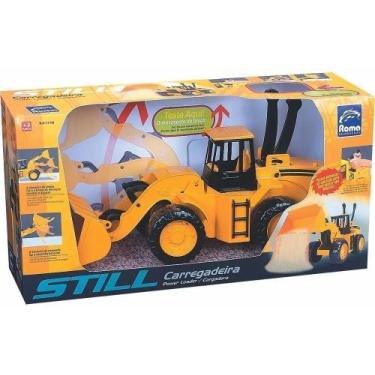 Imagem de Trator Carregadeira Still - 1710 - Roma Brinquedos, Amarelo