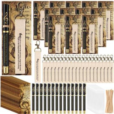 Imagem de Conjunto Sayglossy com 60 Peças de Canetas, Chaveiros e Marcadores de 
