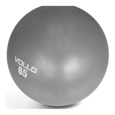 Imagem de Bola De Ginástica Gym Ball Cinza 65cm - Academia - Vollo