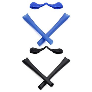 Imagem de Mryok Kits de reposição para óculos de sol Oakley Radar XL, Azul e preto, One Size