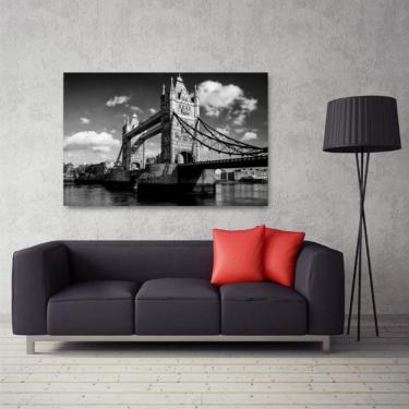 Imagem de Quadro decorativo London - Preto e Branco - Tela em Tecido