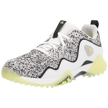 Imagem de adidas Tênis de golfe feminino Codechaos 21 Spikeless, Cinza One/Core Black/Pulse Lime, 8.5
