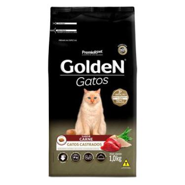 Imagem de Ração Golden Gatos Castrados Adultos Sabor Carne 1 Kg - Premier