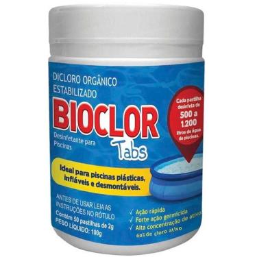 Imagem de Cloro Orgânico para Piscina Plastica Inflaveis 50 Pastilhas Bioclor TABS