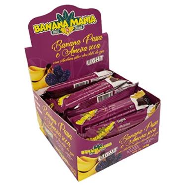 Imagem de Bananinha Ameixa e Chocolate Vegano Sem Lactose Sem Glúten Zero Açúcar 20 Unidades de 27g - Banana Mania