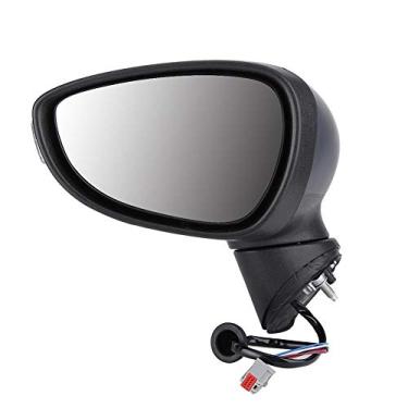 Imagem de Espelho retrovisor da porta elétrica, Espelho retrovisor da porta elétrica, Qiilu Lado do passageiro esquerdo Espelho retrovisor da porta elétrica Espelho retrovisor com luz de mudança Apto para Fiesta Mk7 08-12 011Gc795