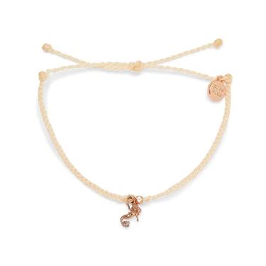 Imagem de Pura Vida Bracelete com pingente Disney Ariel banhado a ouro rosa - Pulseira ajustável, pingente da marca - baunilha